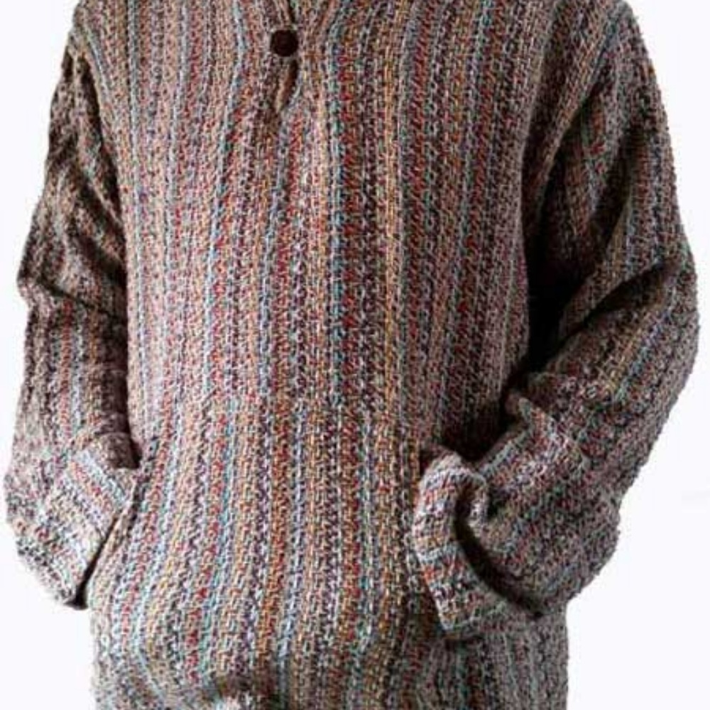 Nepali Striped Baja Hoodie